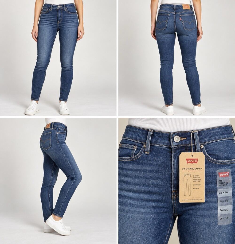 Levi’s 311 Shaping Skinny Women’s Jeans 26x30 Blue Denim NWT